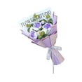 thumbnail image 1 of Ramo de flores, regalo floral, flores tejidas a mano, regalo para el Día de la Madre, Púrpura, 1 of 9
