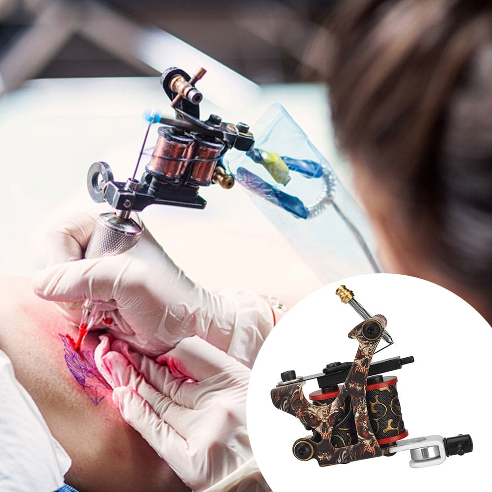 Coil Tattoo Machine Kit with 5 Tattoo Ink – wormholesupply