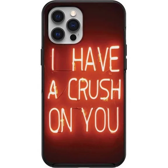 Neon Lights "I Have A Crush On You" Valentine Phone Case with iPhone 17 to 11 Pro Max