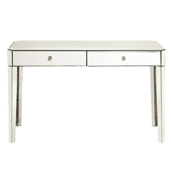 Beaumont Lane 2 Drawer Mirrored Writing Desk
