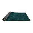 thumbnail image 2 of Ahgly Company Indoor Square Abstract Turquoise Blue Modern Area Rugs, 4' Square, 2 of 4