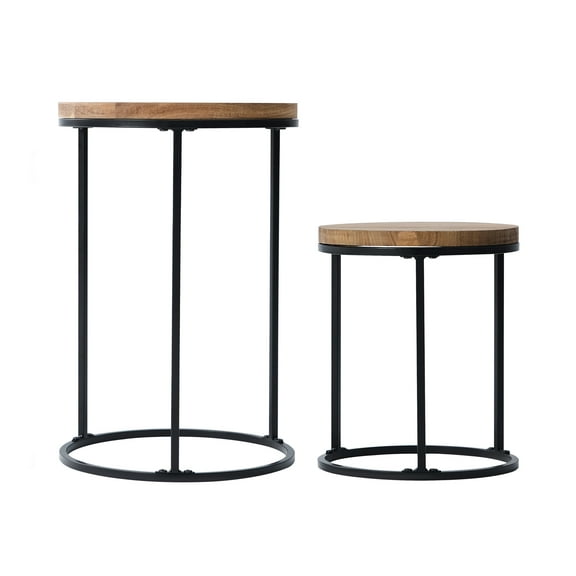Better Homes & Gardens Acacia Top Plant Stand,2 Pack