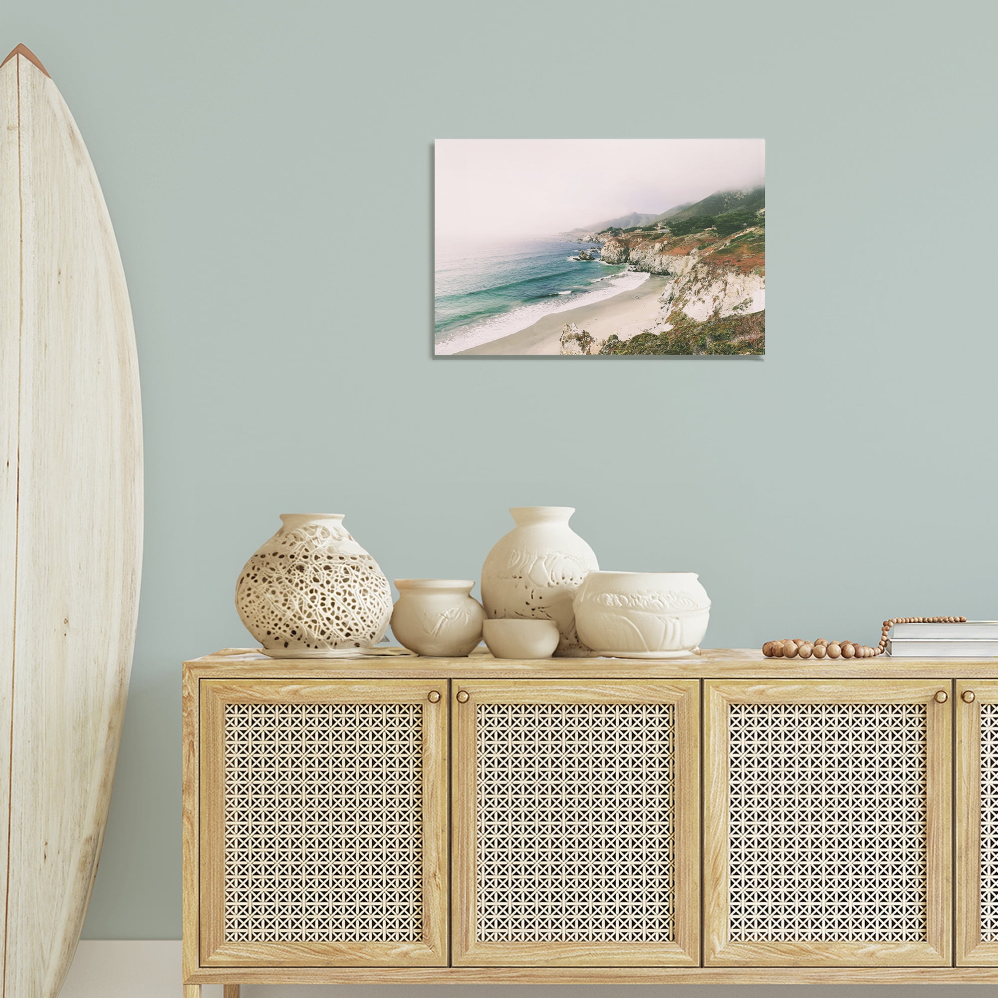Stupell Industries Big Sur Coast View Landscape & Nature Photography Wrapped Canvas Art Print Wall Art, 24 x 16