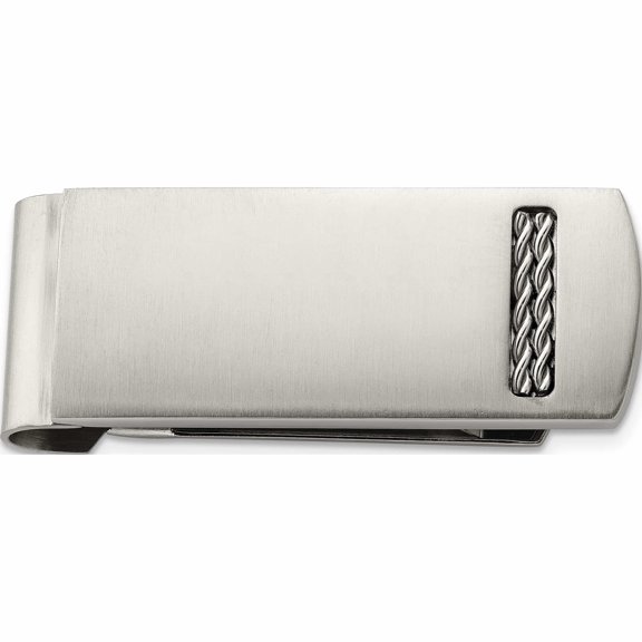 Stainless Steel Brushed Money Clip (47 X 19) Made In China -Jewelry By Sweet Pea