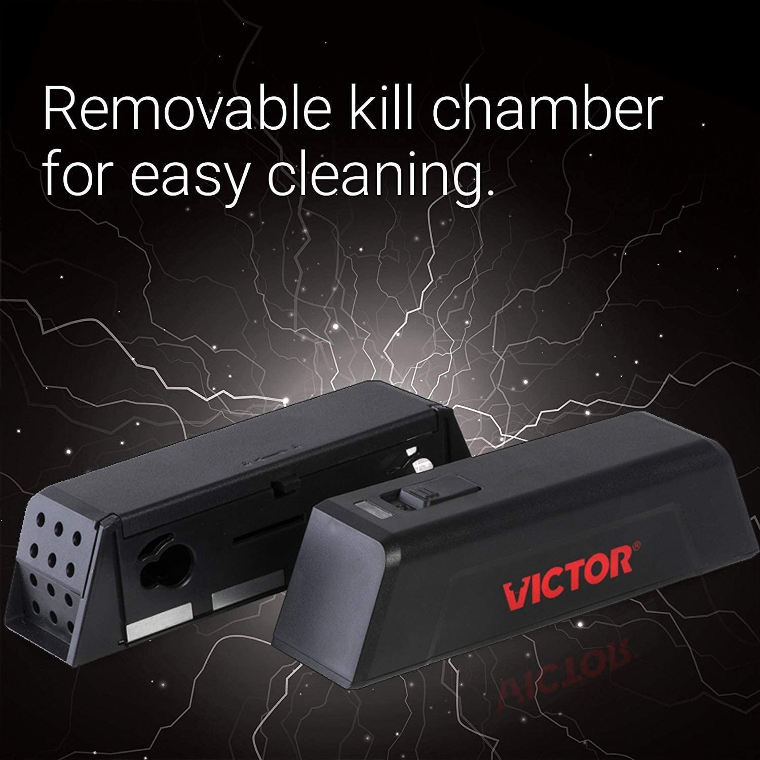 Victor M250S Indoor Humane Electronic Mouse Trap - No Touch, No See  Electric Instant Kill Mouse Trap - 4 Traps