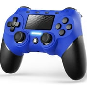 TERIOS Controller for PS4, PS4 Controller Wireless with Analog Sticks and Auto Fire Turbo Button, Built-In Speaker(Blue)