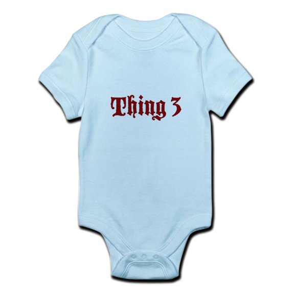 CafePress - Thing 3 Infant Bodysuit - Baby Light Bodysuit