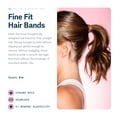 thumbnail image 2 of Gimme Beauty Fine Hair Elastic Bands - Slim-Fit Elastic Ties for Fine, Brittle, or Bleached Hair - No-Dent, Gentle-Grip Ponytail Holders for All-Day Comfort - 12 Pack, Light Brown, 2 of 6
