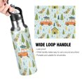 thumbnail image 4 of Yayeee 20oz Insulated Water Bottle Double Wall Stainless Steel with Flip Straw Lid, Whimsical Christmas Pattern, 4 of 7