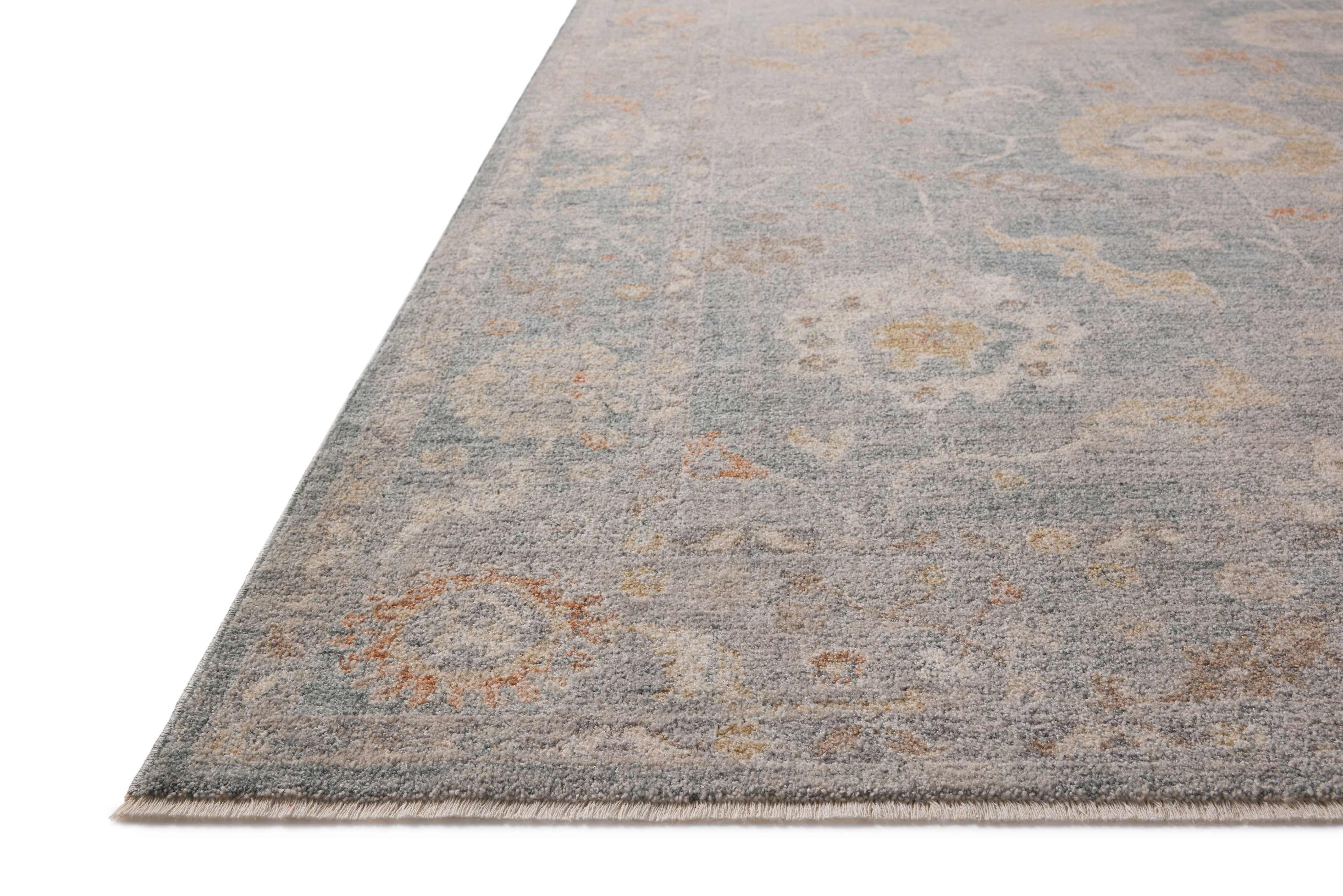 Chris Loves Julia x Loloi Louisa Ocean / Sunset 18" x 18" Sample Rug
