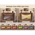 thumbnail image 5 of 47" Farmhouse Console Table with LED Light, Wooden Accent Table for Entryway, Living Room & Hallway, 5 of 5