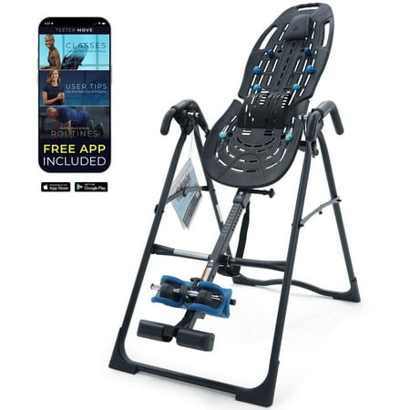 teeter ep-560 ltd. inversion table for back pain  fda-registered  ul safety-certified  300lb capacity