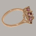 thumbnail image 4 of LBG British Made 18k Rose Gold ring with Natural Pink Tourmaline Womens Statement Ring - 33 size options - Size 11.25, 4 of 6