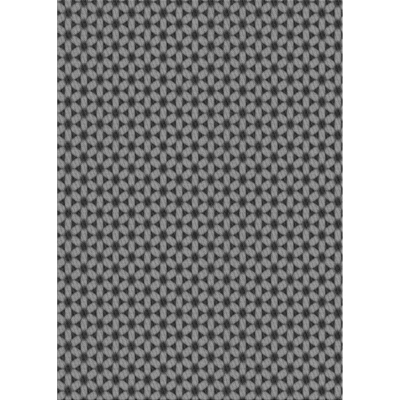 Ahgly Company Indoor Rectangle Patterned Gunmetal Gray Area Rugs, 4' x 6'