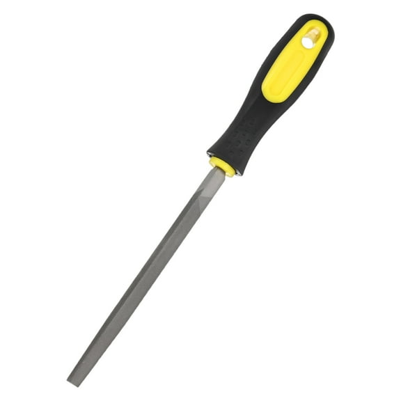 Uxcell 1-Pack Triangular Metal File 6 Inch, High Carbon Steel File Hand W Handle