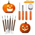 thumbnail image 3 of Halloween Pumpkin Carving Kit, 10 Pieces Professional Pumpkin Cutting Supplies for Jack-O-Lanterns with Bag, 3 of 7