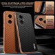 thumbnail image 4 of AZNS For Honor 300 Case Electroplating Carbon Fiber Texture PU + TPU Phone Cover - Green, 4 of 5