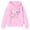 Pink, variant on NordicNest Girls Hooded Sweatshirt Soft Casual Pullover With Pocket For Play And School Hooded Jacket Girls