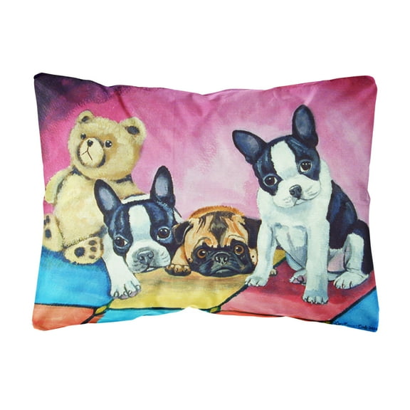 Carolines Treasures 7205PW1216 Multiple Breeds Decorative Canvas Fabric Pillow, 12H x16W, multicolor