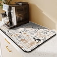 thumbnail image 4 of Coffee Mat 23inx15in,Coffee Bar Mat for Countertops,Absorbent Hide Stain Anti-Slip Coffee Bar Accessories Fit Under Coffee Machine Mat,dish drying mats for kitchen, 4 of 5