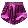 thumbnail image 3 of Odeerbi 2-6 Years Kids Boys Girls Metallic Leather Shorts Shiny Sparkly Dance Shorts Solid Color Casual Workout Athletic Sports Shorts, 3 of 5