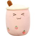 thumbnail image 1 of Peluche de té de burbujas, juguete de peluche Boba, muñecos de peluche, almohada de abrazo de té de burbujas, muñeco de peluche de dibujos animados rosa de 24 cm, 1 of 6