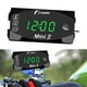thumbnail image 5 of Reloj para manillar de motocicleta Zulema 3 en 1 termómetro LED calibre IP67, 5 of 8
