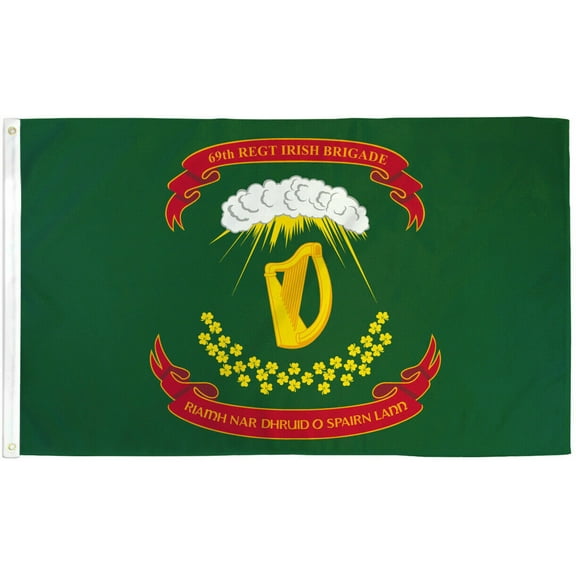 Irish Brigade Flag 3x5 69th Regiment Infantry Civil War New York NYLON FLAG