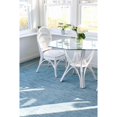 thumbnail image 2 of Unique Loom Outdoor Collection Transitional Indoor & Outdoor Casual Solid Tonal Border Area Rug, 8 Feet x 11 Feet 4 Inch, Aquamarine/Beige, 2 of 2