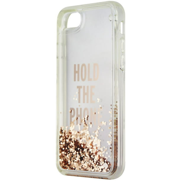 Kate Spade Glitter Case for iPhone SE 2nd Gen / 8 & 7 - Hold the Phone Rose  Gold 