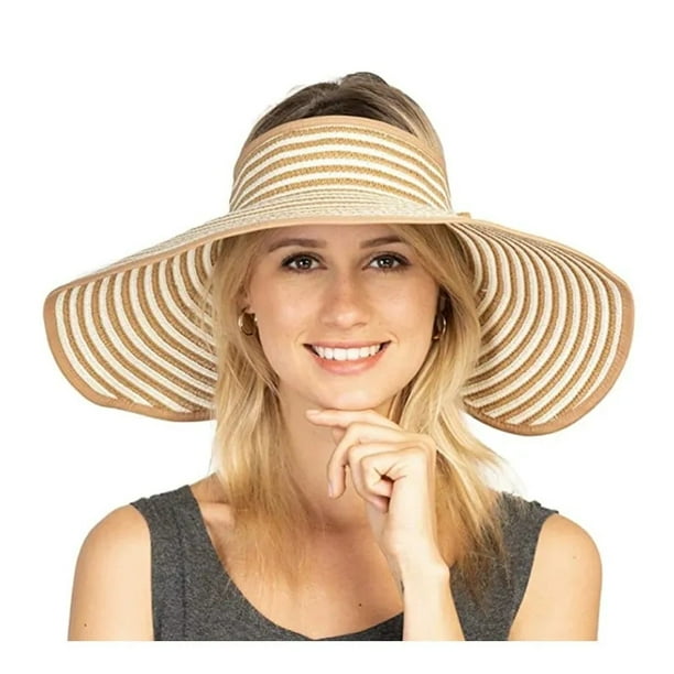 Buy Womens Sun Hat Wide Brim Hats for Women Straw Sun Visors Roll