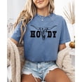 thumbnail image 2 of Howdy Shirt for Women & Teens Western Bull Skull Tee for Ladies Blue Jean Shirt Adult X-Large, 2 of 4