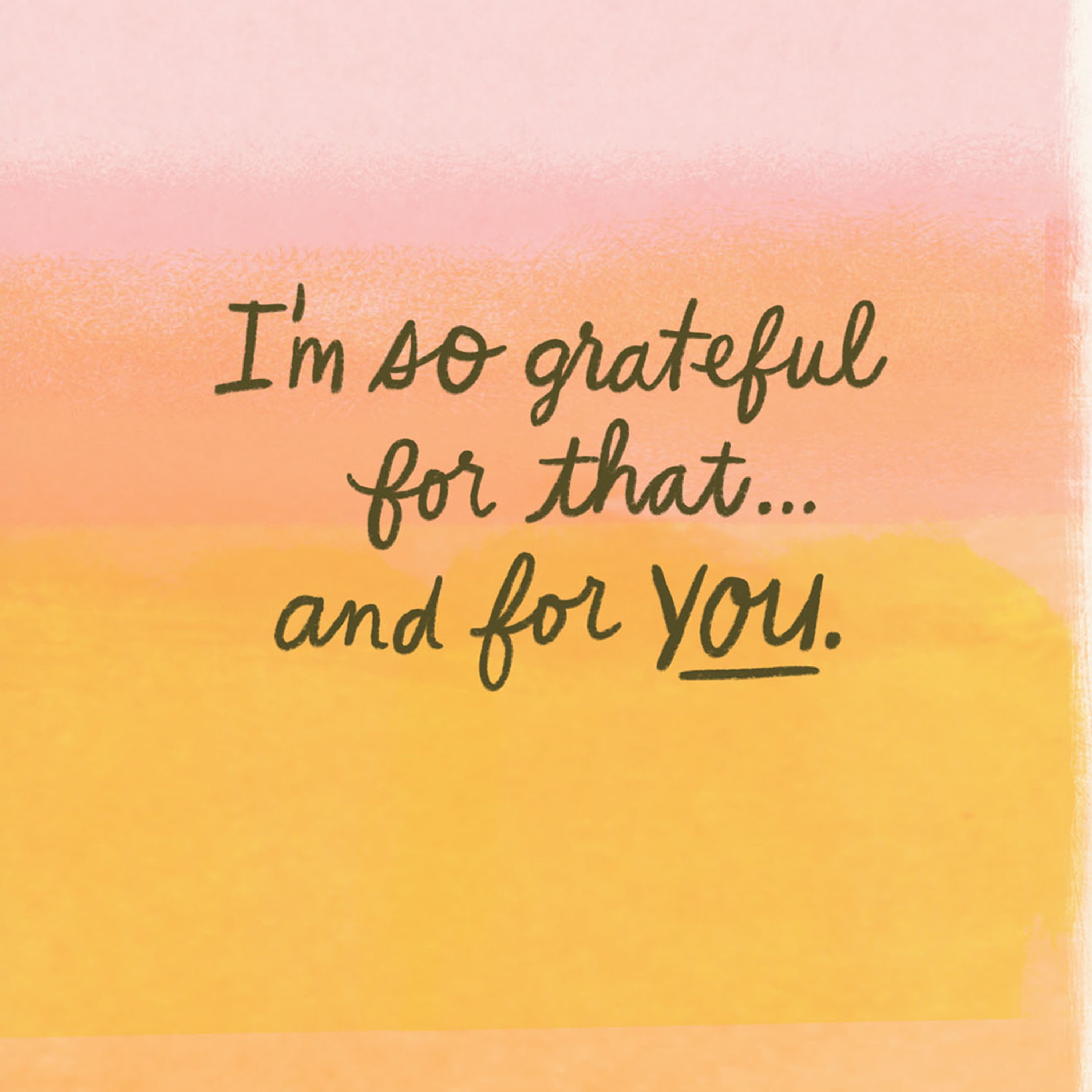 Hallmark Just Because Friendship Card (Grateful for You)