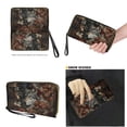 thumbnail image 4 of TSOVTHRID Handbag with Wallet Set for Women Tote Satchel Shoulder Purse with Matching Wristlet Wallet PU Leather Top Handle Handbag with Purse Set, Wolf Forest Camo American Flag Print, 4 of 7