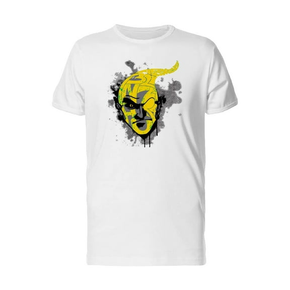 Evil Yellow Painted Face T-Shirt Men -Image by Shutterstock, Male Small