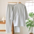 thumbnail image 6 of Kakii Classical Stylish Japanese Style Men Cotton Bathrobe Pajamas Kimono Casual Clothes, 6 of 9