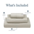 thumbnail image 4 of Mainstays Washed Ultra Soft Microfiber Bed Sheet Set, Twin-XL, Papyrus Beige, 3 Piece, 4 of 10