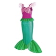 thumbnail image 3 of Vestido de sirena para niñas, disfraz de princesa Ariel para baile de graduación, vestido de cosplay para niñas, vestido informal de verano para fiesta de cumpleaños y Halloween, 3 of 5