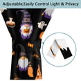 thumbnail image 5 of Spooky Cute Halloween Door Curtain with Witch and Black Cat Print - 100% Blackout Linen Textured Rod Pocket 25x72in Halloween Door Curtain Holiday Gifts, 5 of 8