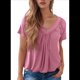 thumbnail image 3 of Tops Casuales de Corta para Mujer, Color Rosa, Talla XL, 3 of 7