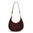 thumbnail image 1 of Bolso Crescent para Mujer Con Leopardo Hobo Cuero PU El () Rojo, 1 of 5