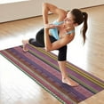 thumbnail image 6 of Purple Boho Tribal Stripes and Hearts Pattern Hot Yoga Mat Towel Non Slip for Hot Yoga - Quick-Drying Yoga Mat Cover with 4 Corner Pockets with Travel Bag - Hot Yoga Towel Non Slip 74"x26", 6 of 6
