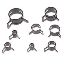 Racing Butterfly 10Pcs Hose Clamps Fuel Hose Line Water Pipe Clamp Hoops Air Tube Fastener Spring Clips Diameter 6mm 7mm 8mm 10mm 12mm 14mm 16mm 20mm