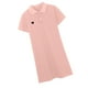 thumbnail image 4 of Vestido de mujer de manga corta, ajustado, bordado, vestido informal transpirable, rosa, XL Monstrate AP001476-15B, 4 of 7
