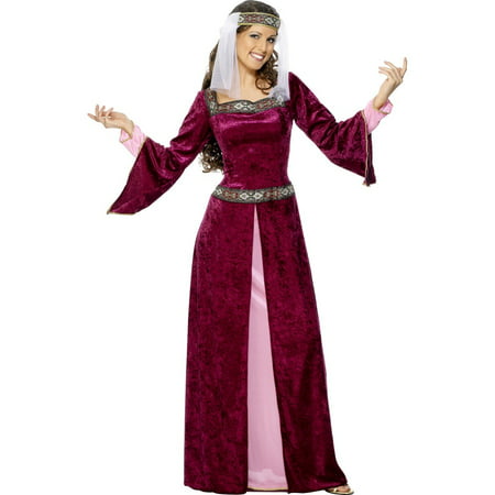 Smiffys Medieval Maid Marion Juliet Dress Halloween Costume