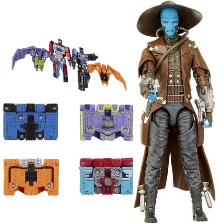 The Black Series Cad Bane Toy 6-Inch Scale The Clone Wars Collectible Action Figure + Transformers Micromaster WFC-GS10 1.5-inch Soundwave Spy Patrol 3rd Unit 4-Pack, Pack of 2