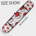 thumbnail image 3 of Yayeee Double Oven Mitt Kitchen Heat Resistant Baking 35" x7" Quilted Glove, Red Santa Hats Pattern, 3 of 6