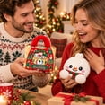 thumbnail image 4 of Christmas Mystery Dumpling Plush Blind Box, Surprise Stuffed Dumpling, Novelty Collectible Stuffed Animal Squeezable Stress Relief Plushie for Christmas Gifts Birthday Holiday Party Favors - White, 4 of 8