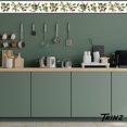 thumbnail image 6 of Trimz Floral and Berry Wallpaper Border - Ivy Leaf and Fruits Design - Red, White, Blue, Green - 15' L x 6" W, 6 of 8