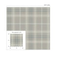 thumbnail image 7 of NextWall Argos Grey & Blue Tailor Plaid Peel and Stick Wallpaper - 20.9 in. W x 18 ft. L Roll, 7 of 7